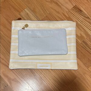 Simplified Striped Pouch Set